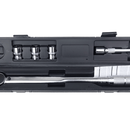 AMiO Momentsleutel 17/19/21 mm 40 - 210 Nm Wielmoersleutel Universeel met Koppelstuken en Koffer [Wielbout Sleutel - Gereedschap] - VCTparts.nl