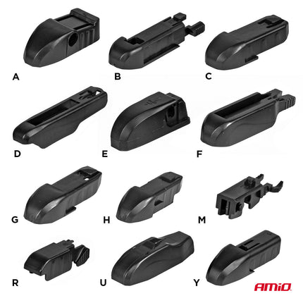 AMiO AMiO Multiconnect Flat Wiper Ruitenwisser 17 inch 425mm - Universele Ruitenwisser met 12 Adapters AMiO 5