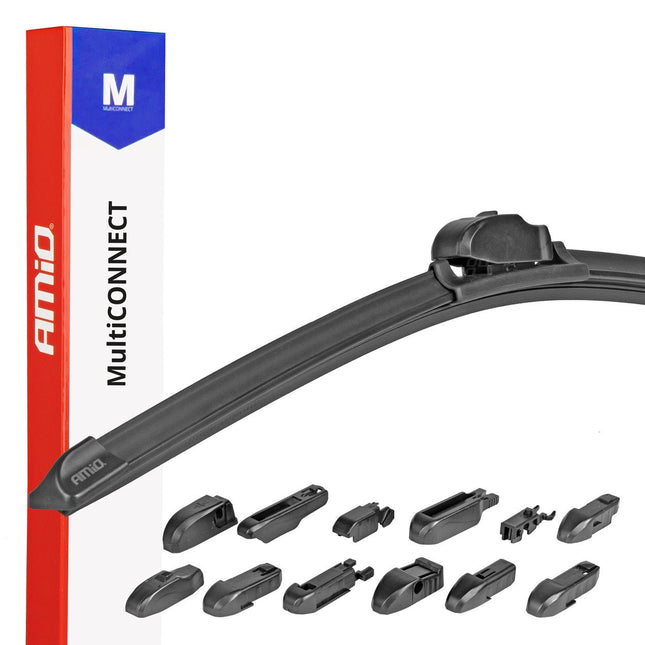 AMiO AMiO Multiconnect Flat Wiper Ruitenwisser 18 inch 450mm - Universele Ruitenwisser met 12 Adapters AMiO 1