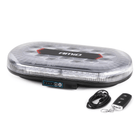 AMiO Oranje LED Batterij Zwaailicht Noodverlichting met Afstandsbediening en Dubbele Magneet 12/24V Oplaadbaar - VCTparts.nl