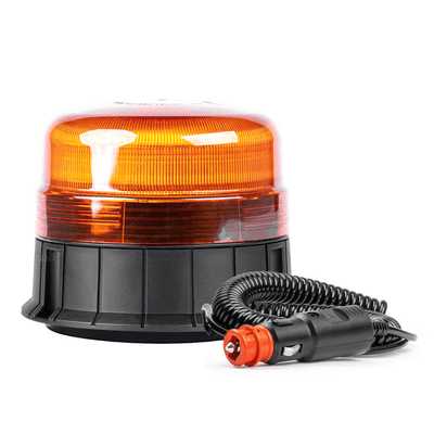 Éclair d'urgence clignotant Amio Orange LED avec aimant 39ed 12 / 24V avec cordon bouclé