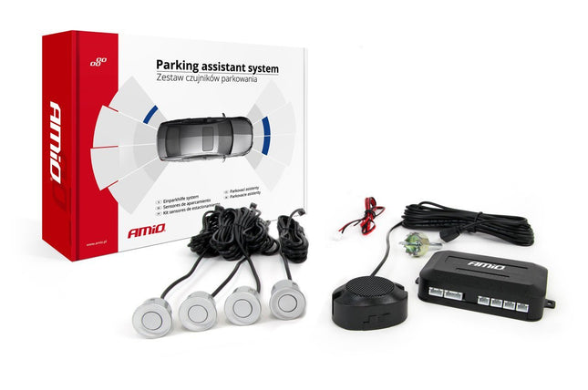 AMiO AMiO Parkeerhulpsysteem Buzzer 4 sensor zilver AMiO 6