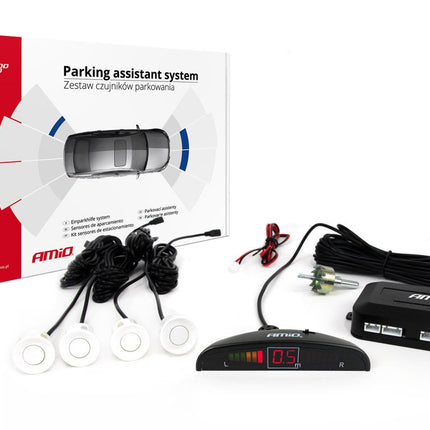 AMiO AMiO Parkeerhulpsysteem LED 4 sensor wit AMiO 3
