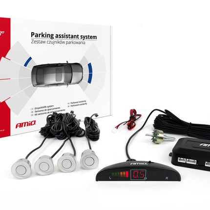 AMiO AMiO Parkeerhulpsysteem LED 4 sensoren zilver AMiO 6