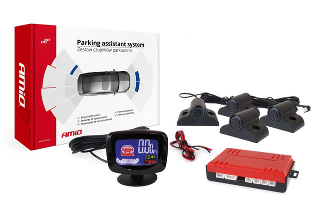 AMiO AMiO Parkeerhulpsysteem LED - GRAF 4 sensor zwart TRUCK 19mm AMiO 2