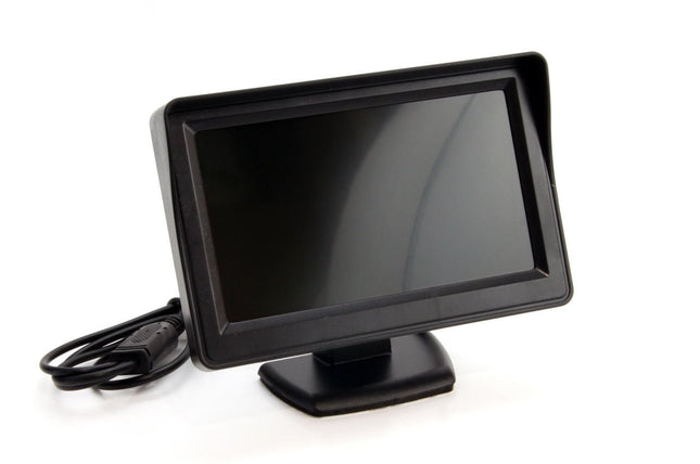 AMiO AMiO Parkeerhulpsysteem TFT01 4 3 inch LCD Beeldscherm - CAM402 LED Camera 4 Sensoren Wit AMiO 2