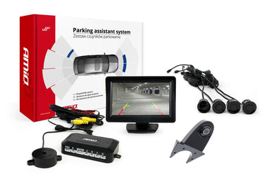 Système d'aide au parking amio TFT01 43 pouces avec HD-502-ir 4 capteurs noir