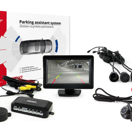 AMiO AMiO Parkeerhulpsysteem TFT01 43" met HD - 305 LED 4 sensoren zwart AMiO 1