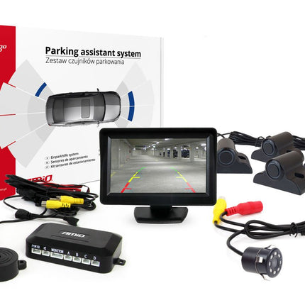 AMiO AMiO Parkeerhulpsysteem TFT01 43" met HD - 307 - IR 4 sensoren zwart Truck AMiO 8