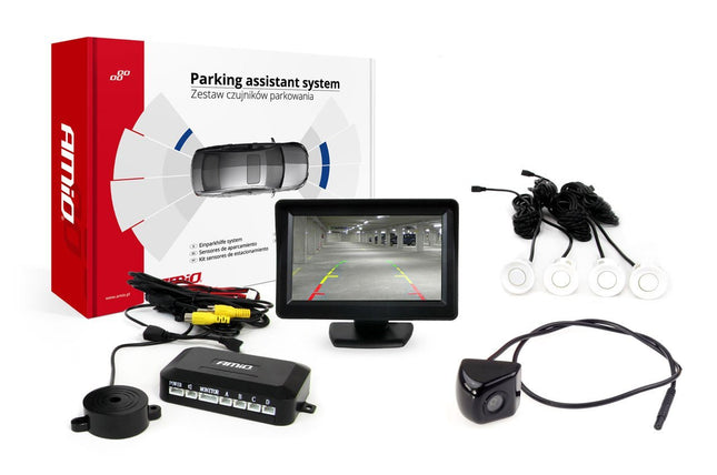 AMiO AMiO Parkeerhulpsysteem TFT01 43" met HD - 310 4 sensoren wit AMiO 5