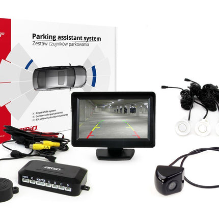 AMiO AMiO Parkeerhulpsysteem TFT01 43" met HD - 310 4 sensoren wit AMiO 1