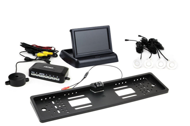 AMiO AMiO Parkeerhulpsysteem TFT02 43" met HD - 402 - LED en 4 Witte Sensoren – Nauwkeurig en Veilig Parkeren AMiO 1