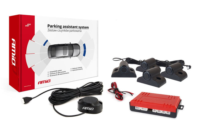 AMiO AMiO Parkeersensor 4 Zoemer zwart TRUCK 19mm AMiO 3