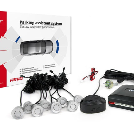 AMiO AMiO Parkeersensor 8 Zoemer zilver AMiO 2