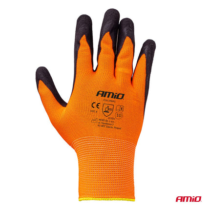 AMiO PE Latex Foam Safety Werkhandschoenen 2132X – Maat 10 L (2 Paar) - VCTparts.nl
