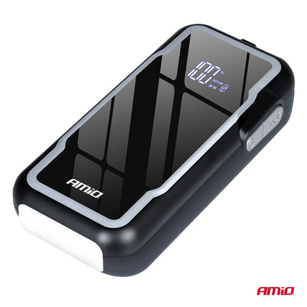 AMiO Portable 3 - in - 1 Jump Starter LED Powerbank – 12V 12Ah – 1600A – Compact en Krachtig - VCTparts.nl