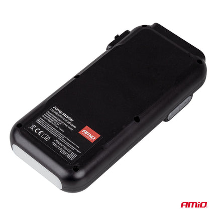 AMiO Portable 3 - in - 1 Jump Starter LED Powerbank – 12V 12Ah – 1600A – Compact en Krachtig - VCTparts.nl