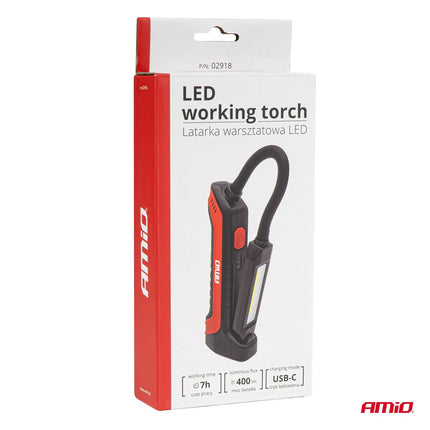 AMiO AMiO Professionele LED Looplamp Inspectielamp WT15 3W COB - Flexibele Arm met Magnetische Bevestiging AMiO 8