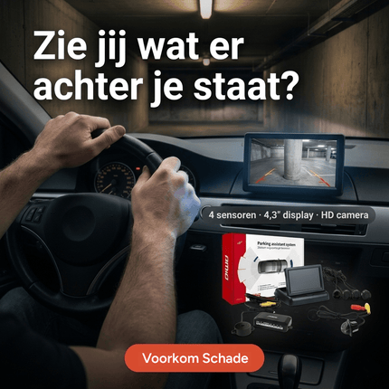 AMiO PS Parkeersensoren Set Zwart 22 mm - Multifunctionele Controlemodule - VCTparts.nl