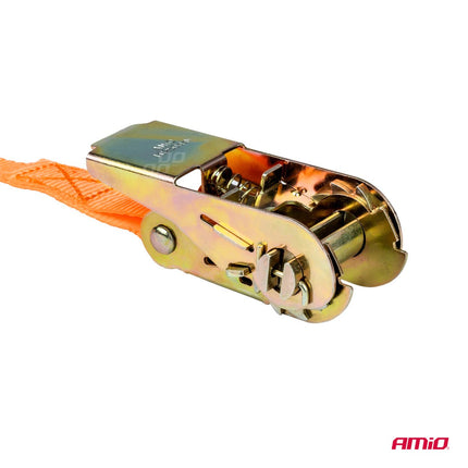 AMiO Ratchet Spanband 500kg 25mm x 5m – Voor Aanhanger en Transport - VCTparts.nl