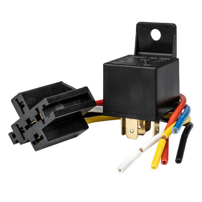 AMiO Relais 12V 5 Pin 40A Relay met Draad Kabelboom en Stekker Snoer Connector Universeel