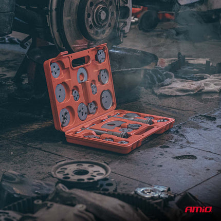 AMiO Remzuiger Terugstel Set 22 Delig - Brake Piston Compression en Wind Back Tool Kit - VCTparts.nl