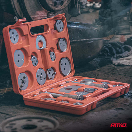 AMiO Remzuiger Terugstel Set 22 Delig - Brake Piston Compression en Wind Back Tool Kit - VCTparts.nl