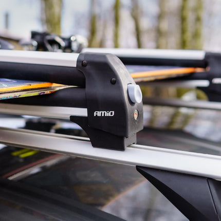 AMiO Ski- en Snowboarddrager 570mm SSR-01S voor op de Dakdrager AMiO 15