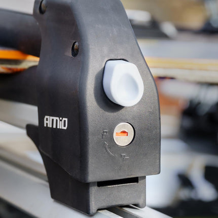 AMiO Ski- en Snowboarddrager 760mm SSR-01L voor op de Dakdrager AMiO 12