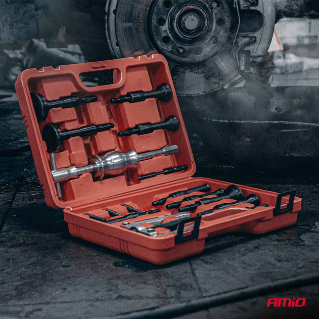 AMiO AMiO Slide Hammer Bearing Puller 8 - 58 mm 16 pcs - Professionele Lager Trekker Set voor Demontage AMiO 2