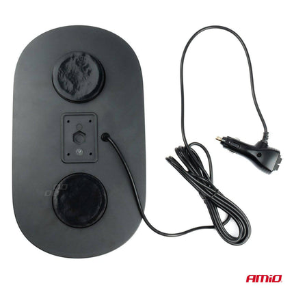 AMiO Stroboscoop Zwaailicht Hoge Intensiteit Magnetische Houder Mini Lichtbar / LED Bar WLB78 293x171mm R65 R10 48LED 12/24V IP56 Oranje - VCTparts.nl