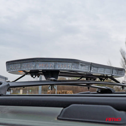 AMiO Stroboscoop Zwaailicht LED Waarschuwingslichtbar / LED Bar 108 LED 762mm Oranje - VCTparts.nl