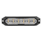 AMiO Stroboscoop Zwaailicht Slanke Amber Grill Mount Flitslicht 6x3W LED R65 R10 12/24V IP6K9K Oranje - VCTparts.nl