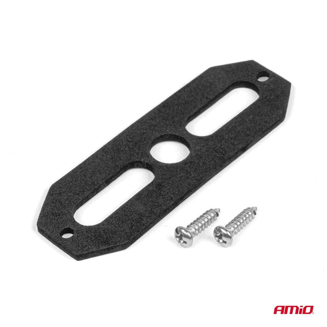 AMiO Stroboscoop Zwaailicht Slanke Amberkleurige Grillmontage Flitslamp 4x3W LED R65 R10 12/24V IP6K9K Oranje - VCTparts.nl