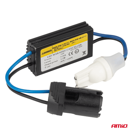 AMiO T10 / W5W Canbus Relaisweerstand Auto Dimlicht & Grootlicht Weerstand Canbus Decoder 12v - 24v (1 stuk) - VCTparts.nl
