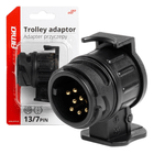 AMiO Trailerstekker Adapter van 13 - polig naar 7 - polig - VCTparts.nl