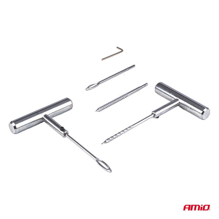 AMiO Tubeless Bandenreparatie Set 25 - Delig voor Auto Quad Motor en Offroad - Effectief Afdichten van Lekke Banden Quick - Fix - VCTparts.nl