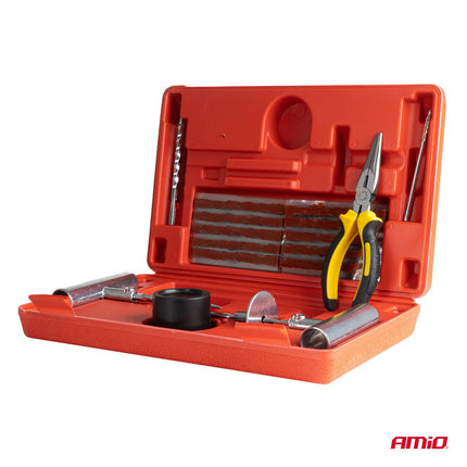 AMiO Tubeless Bandenreparatie Set 38 - Delig - Effectieve Lekafdichting voor Auto SUV Motor en Quad - VCTparts.nl