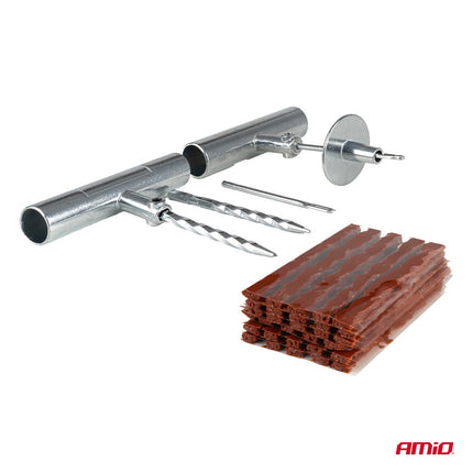 AMiO Tubeless Bandenreparatie Set 38 - Delig - Effectieve Lekafdichting voor Auto SUV Motor en Quad - VCTparts.nl