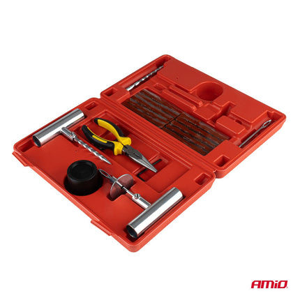 AMiO Tubeless Bandenreparatie Set 38 - Delig - Effectieve Lekafdichting voor Auto SUV Motor en Quad - VCTparts.nl