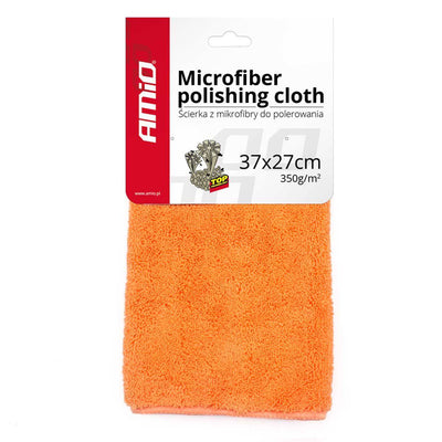 Amio Ultra Soft Microfiber Nettaiteur Tissu 37x27cm - 350g / m² pour une finition brillante - Orange