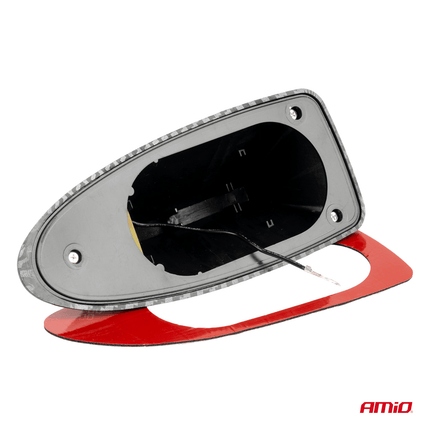 AMiO Universele Haaienvin Autoradio AM - FM Antenne Carbon - VCTparts.nl