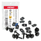 AMiO Universele Schroef- en Montageclipset 18 mm Ø5 mm - 10 Sets - Bevestigingsset voor Auto-onderdelen AMiO 1