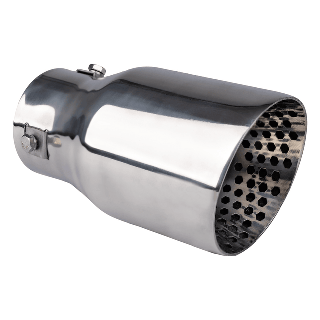 AMiO AMiO Universele Uitlaat Demper Tip RVS Koppelstuk 89mm Chrome AMiO 1