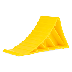 AMiO AMiO Universele Wielkeg Wielblok Klem Bandenstopper Rolstopper Kunststof Geel AMiO 1