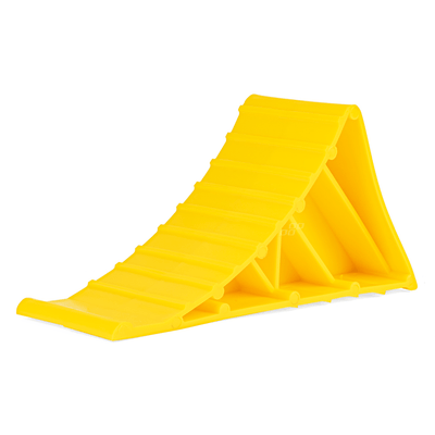 Amio Universal Wiel Wiel Block Blamp Tire Stopper Rouleau Stop Plastique Jaune