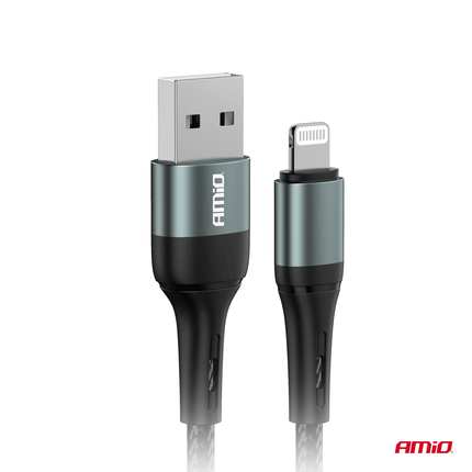 AMiO USB - A naar Lightning Kabel 3A 100cm FullLINK - Hoogwaardige Snellader Oplaadkabel Snoer - VCTparts.nl