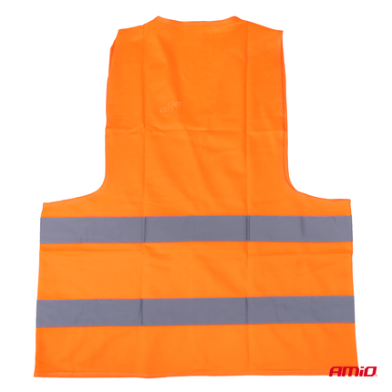 AMiO Veiligheidsvest Oranje SV - 01 Reflecterend Hesje met ISO Certificaat (120gr/m) - VCTparts.nl