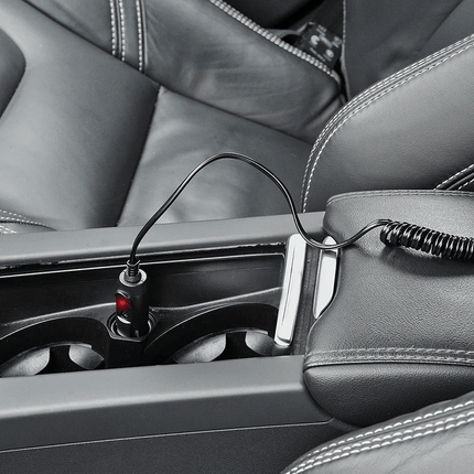 AMiO Verlengkabel voor Sigarettenaansteker 3m 12V 24V max. 3Amp. Krulsnoer - VCTparts.nl