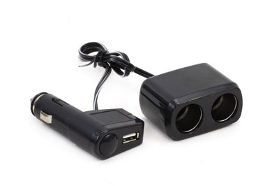 Amio Extension Socket SOC1 2 + 1 USB Universal Black